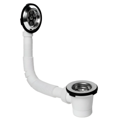 Izlpūde-pārplūde vannas sifonam 1 1-2