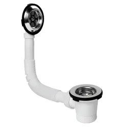 Izlpūde-pārplūde vannas sifonam 1 1-2