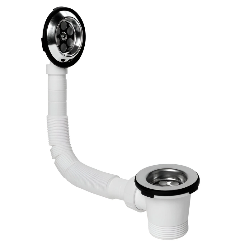 Izlpūde-pārplūde vannas sifonam 1 1-2