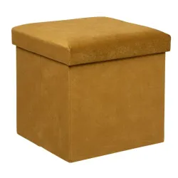 Пуф Atmosphera 197332B, горчичный, 38 см x 38 см x 38 см
