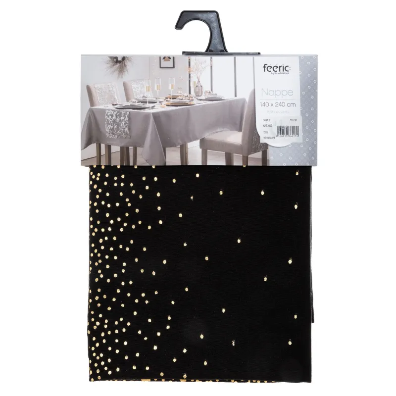 Galdauts taisnstūrveida Atmosphera 162770, zelta-melna, 240 cm x 140 cm