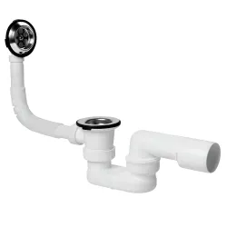 Sifons vannas EV10050 1 1-2x40-50mm, ar izplūdi un pārplūdi