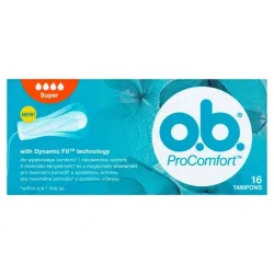 Tamponi procomfort super o.b. 16gab