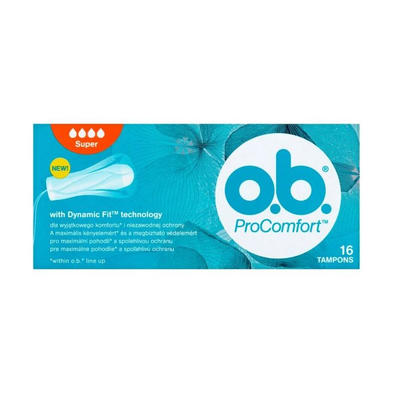 Tamponi procomfort super o.b. 16gab
