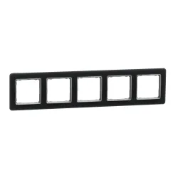Пятерная рамка Schneider Electric Sedna, черный цв.