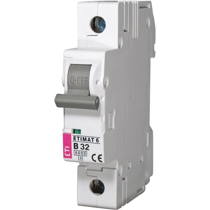 Автоматический переключатель ETI ETIMAT6, 1P, C, 6kA, 32 а