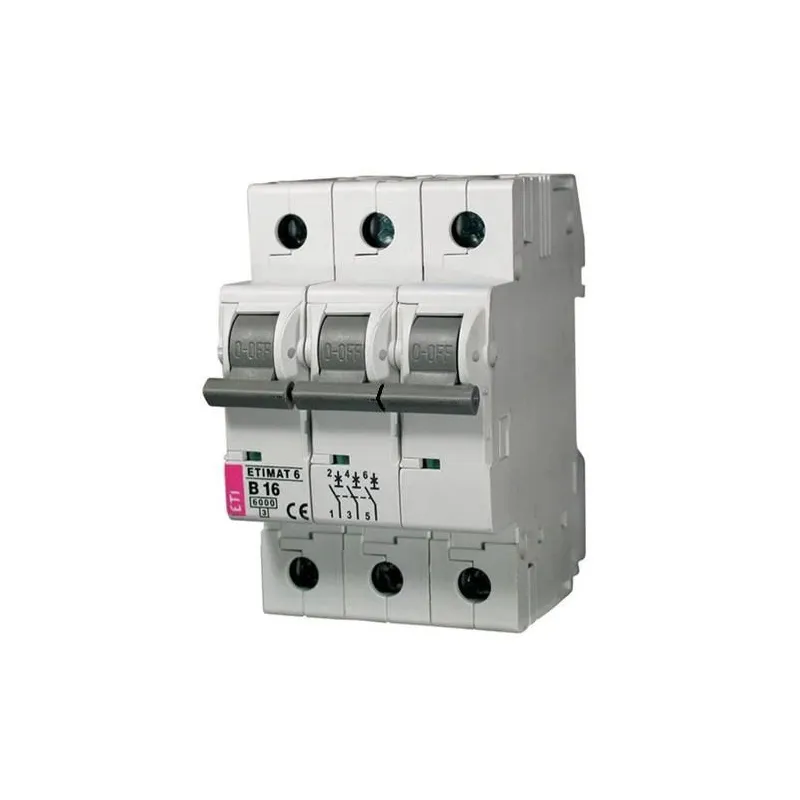 Automātisks slēdzis ETI ETIMAT6, 3P, C, 6kA, 10 A