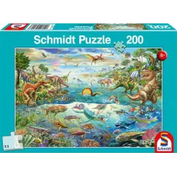 Пазл Schmidt Discover the Dinosaurs, 27.5 см x 19 см, 200 шт.