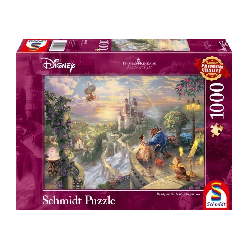 Puzle Schmidt Disney the beauty and the Beast, 37.3 cm x 27.2 cm, 1000 gab.