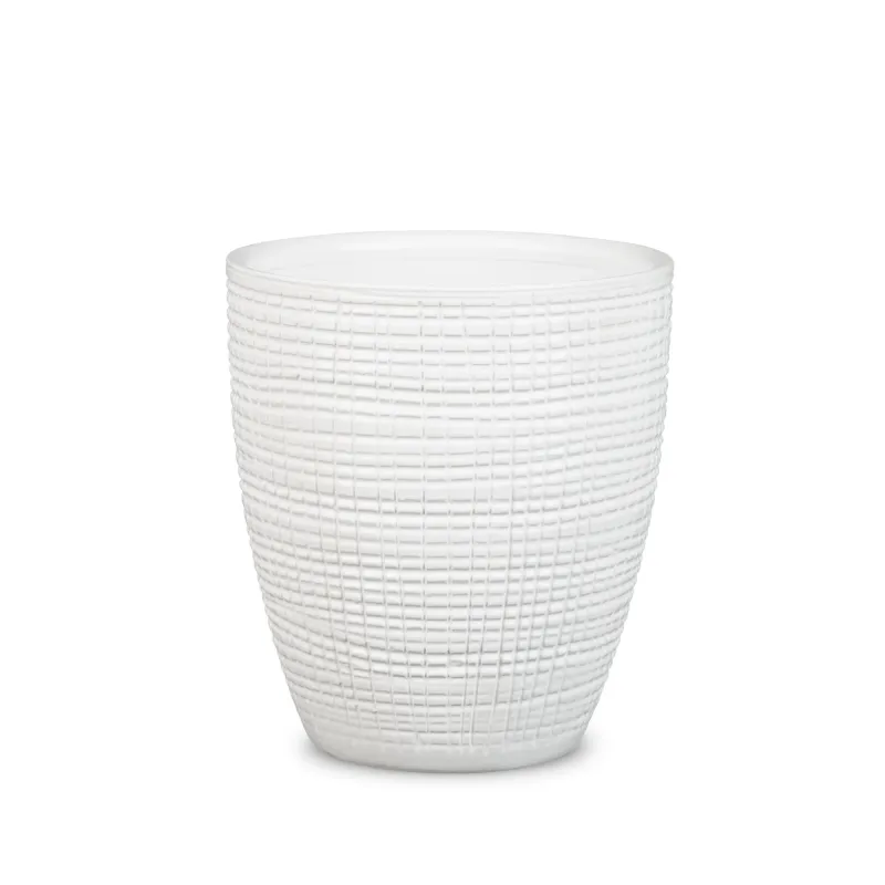 Puķu pods Scheurich 58609, keramika, balta krās.