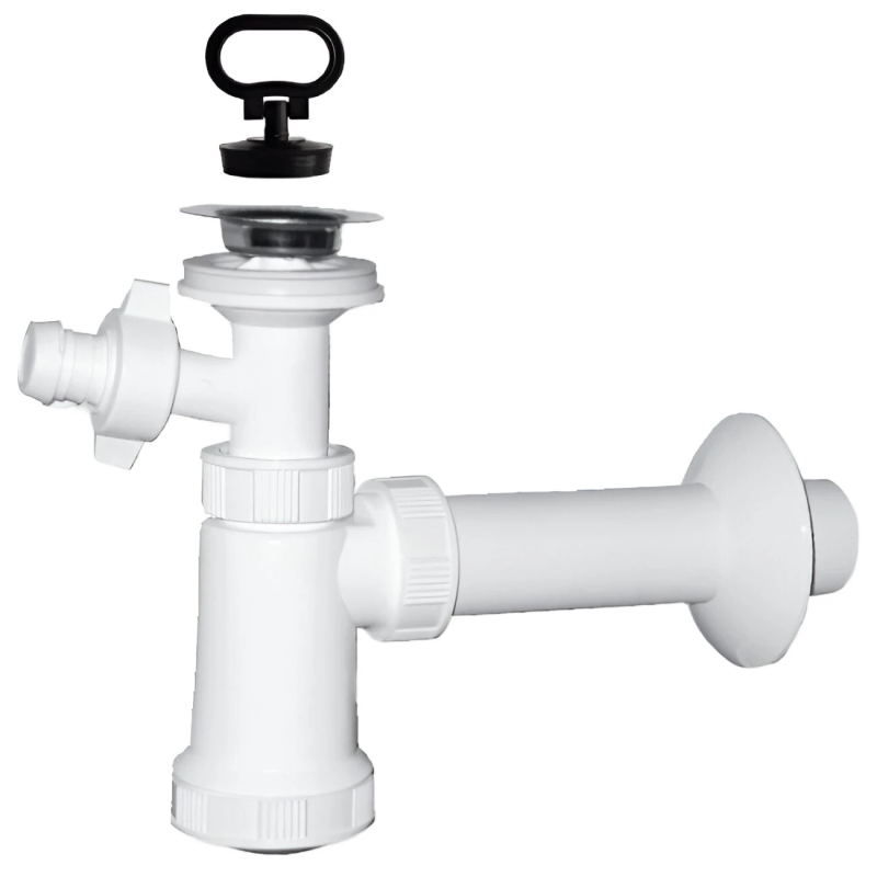 Sifons izlietnei EU1N342 1 1-4x40mm, ar izplūdi un v-m pieslēgumu