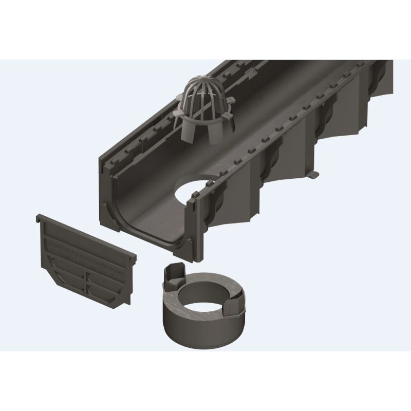 Комплект деталей для дренажных каналов Aco HexaLine 319287, пластик