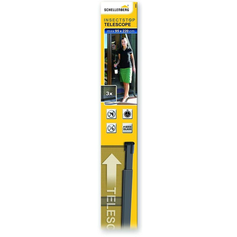 Aizkars pretins. telesk. 95x220cm pelēks