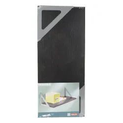 Sienas plaukts Dolle Triangolo, melna krās.-pelēka krās., 1.9 cm x 25 cm x 80 cm