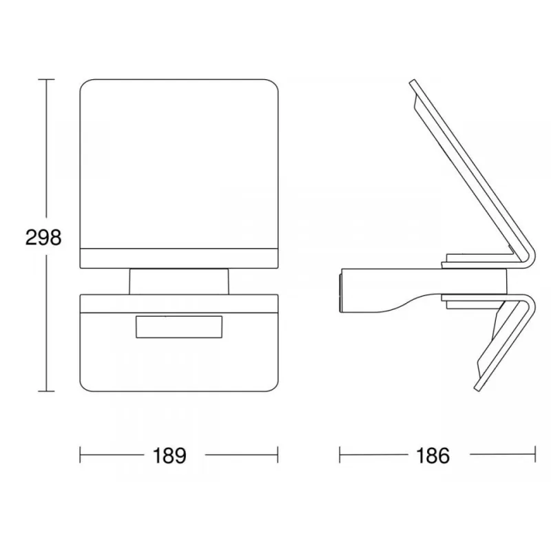 Āra sienas lampa Steinel, 1.2W, LED, IP44, balta krās., 18.9 cm x 29.8 cm
