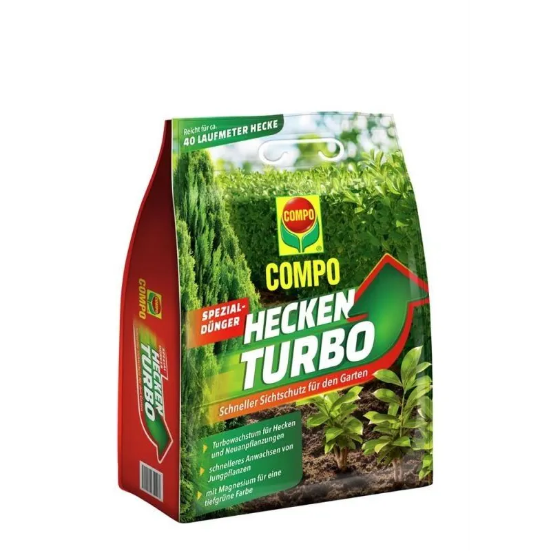 Dzīvžogu mēslojums COMPO Heckenturbo, 4 kg