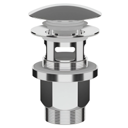 Izplūde izlietnei 1 1-4" klik-klak, Inox