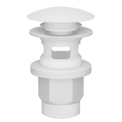 Izplūde izlietnei 1 1-4" klik-klak, balta