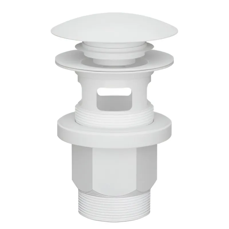 Izplūde izlietnei 1 1-4 klik-klak, balta