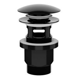 Izplūde izlietnei 1 1-4" klik-klak, melna
