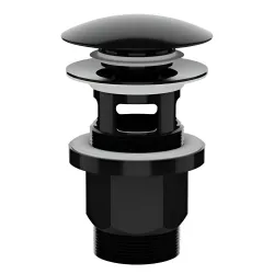 Izplūde izlietnei 1 1-4 klik-klak, melna