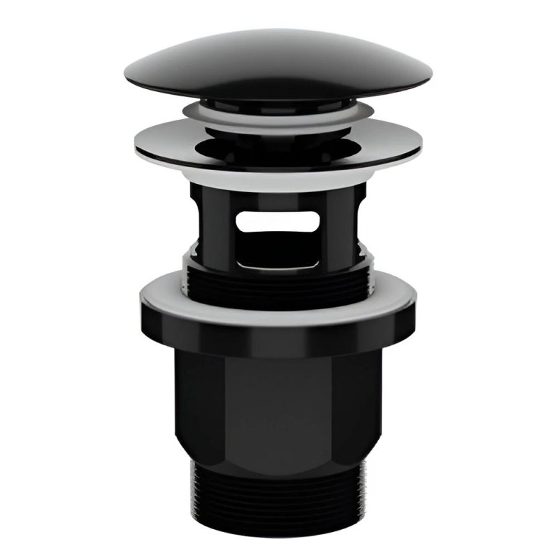 Izplūde izlietnei 1 1-4" klik-klak, melna