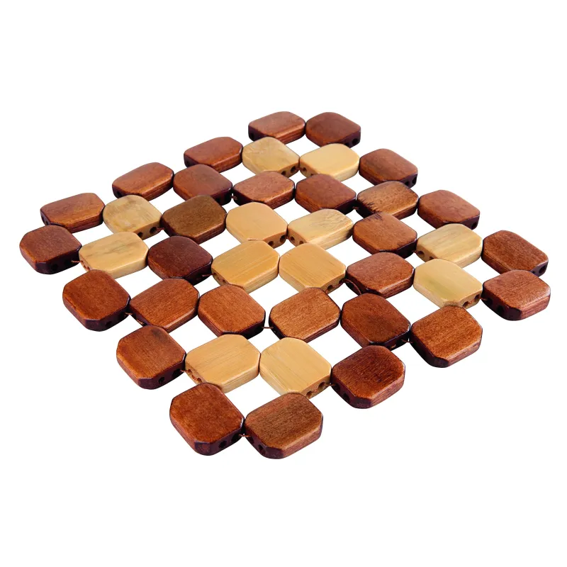 Servēšanas paplāte, 16 cm x 16 cm, koka, bambuss