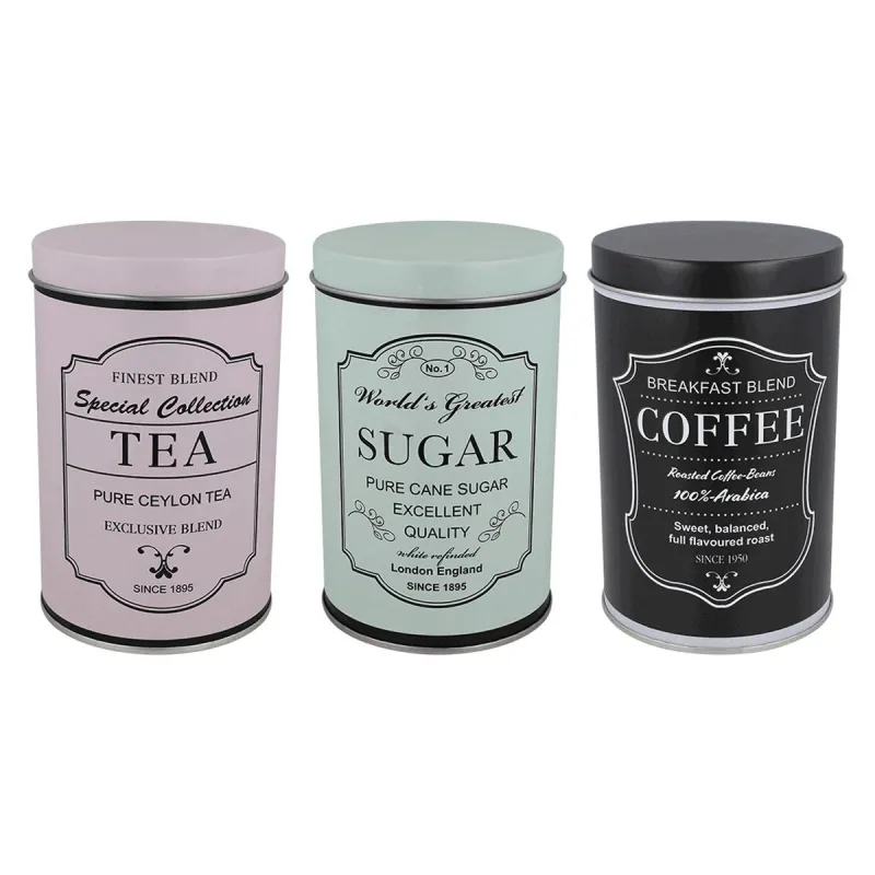 Tējas maisiņu konteiners, daudzkrāsaina, metāls