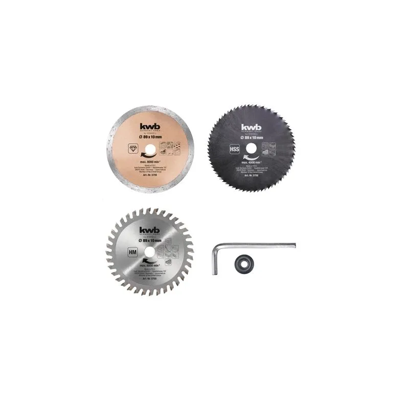 KWB by Einhell asmeņu komplekts 89x10mm,5gb