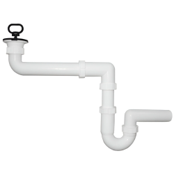 Sifons izlietnei U-veida 1 1-4x40mm, kompakts