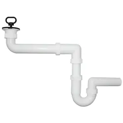 Sifons izlietnei U-veida 1 1-4x40mm, kompakts