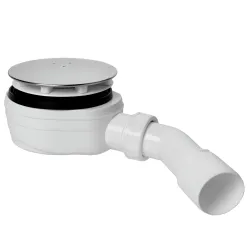 Sifons dušas EWNN942 90-40 Inox, zemais, 45°, 40-50mm, sietiņš