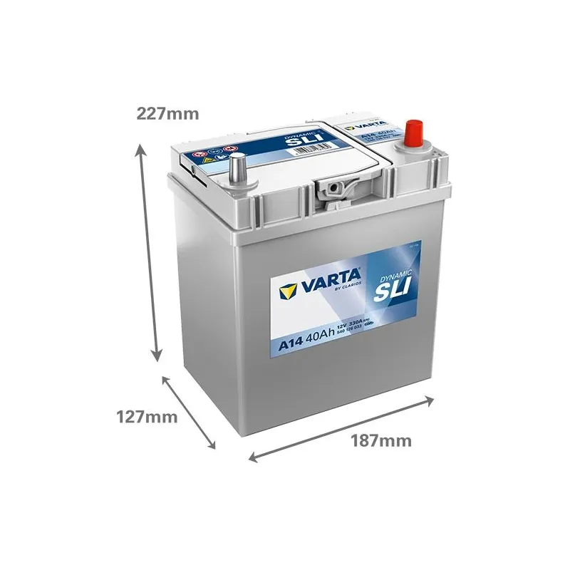 Akumulators Varta SLI A14, 12 V, 40 Ah, 330 A