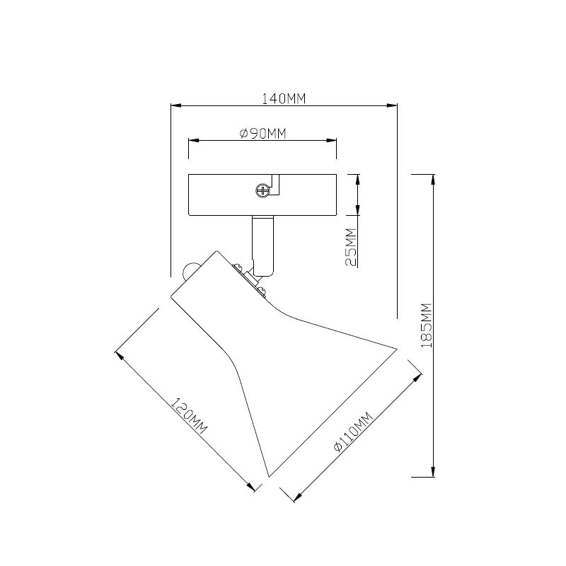 Lampa griestu nina r80161002 1x40w e14