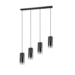 Lampa griestu robin 4x28w e27 melns