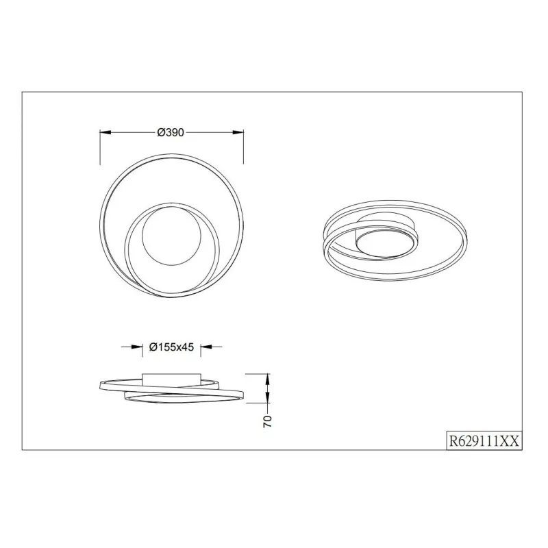 Griestu lampa reality zibal r62911131 22
