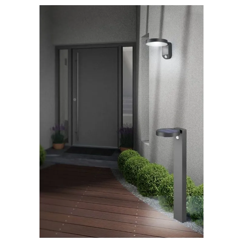 Āra sienas lampa Reality Rosario R22251142, 4.5W, LED, IP44, antracīta krās., 15 cm x 12 cm