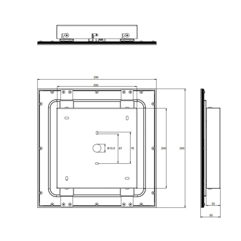 Lampa gr.alpha led 30x30 r62323032 mel.