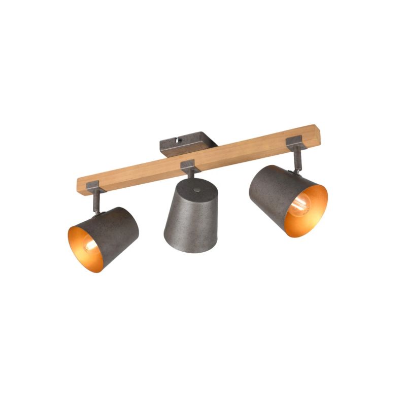 Spotlampa bell 3xe14 25w antīks tērauds