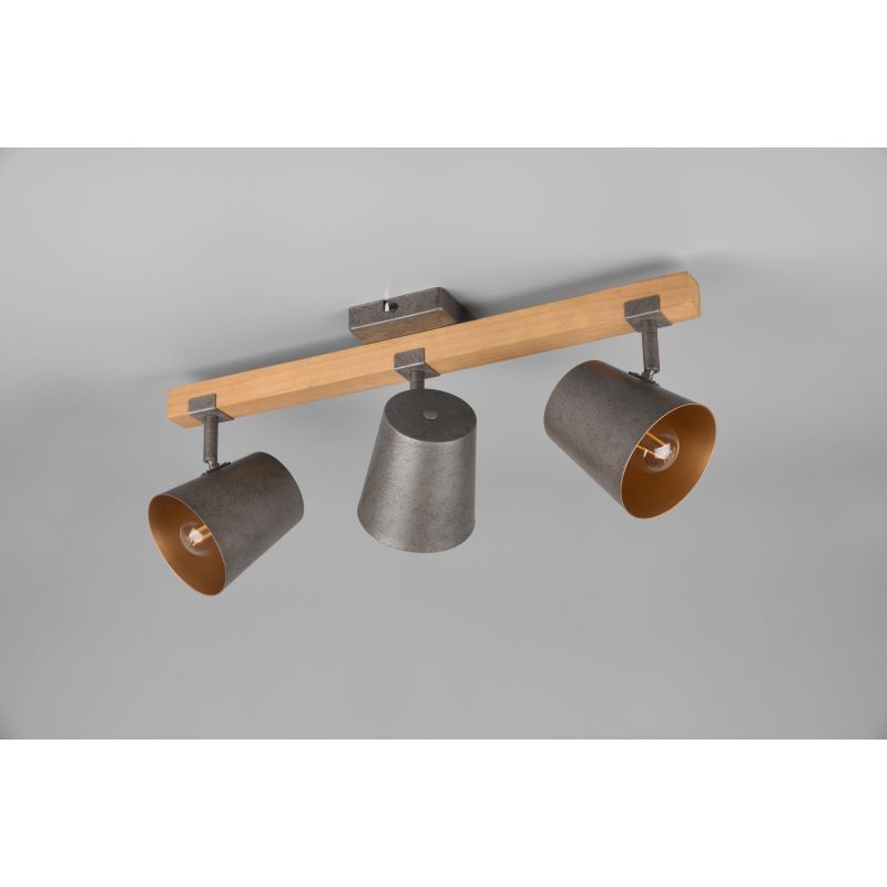 Spotlampa bell 3xe14 25w antīks tērauds