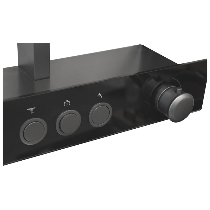 Komplekts dušas domoletti metal grey