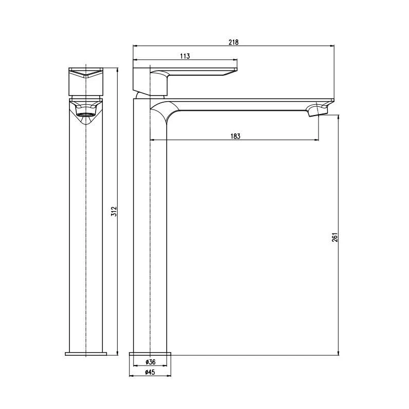 Maisītājs izlietnei rose gray metalic