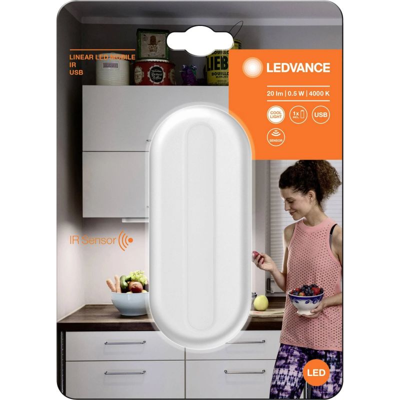 Spuldze Ledvance Integrētā LED spuldze, auksti balta krās., 0.5 W, 20 lm