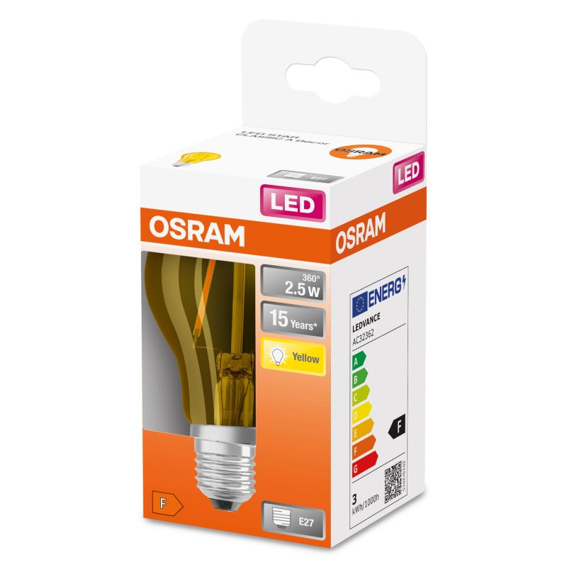 Spuldze led e27 a 2.5w-622 yellow