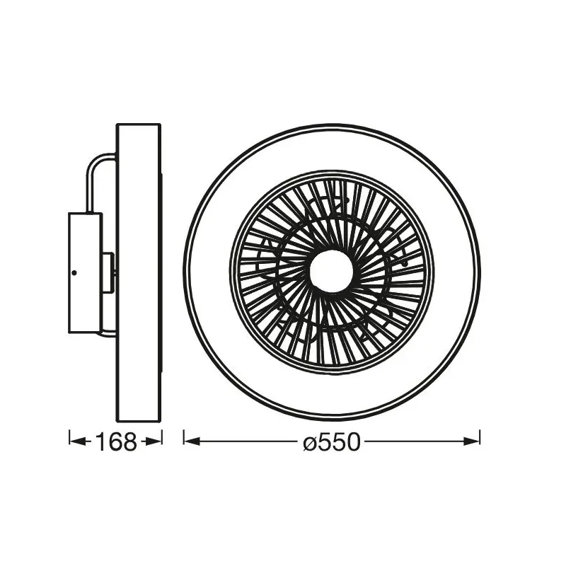 Valgusti lagi Ledvance 4058075572577, LED, 3000 - 6500 °K, 1 x 38 W