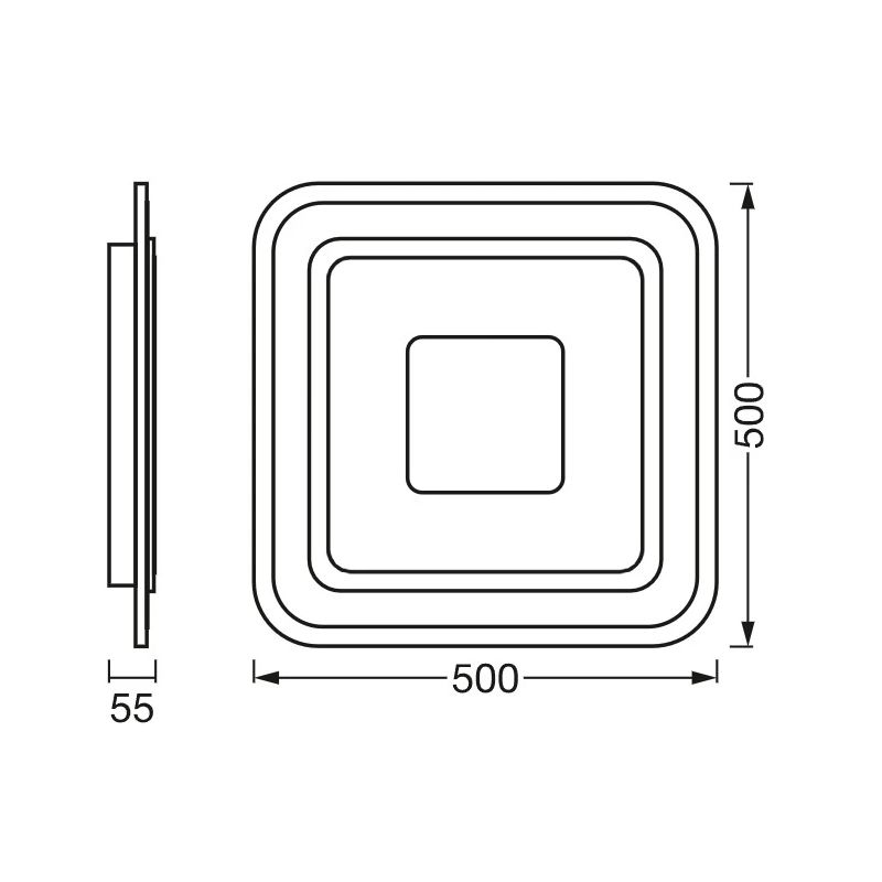 Gaismeklis wifi saddie 32w 500x500 3150