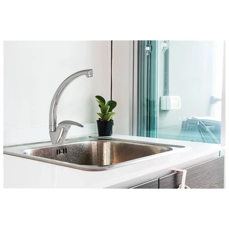 Virtuves jaucējkrāns Domoletti Sazava DSA506.5-3, hroma krās.