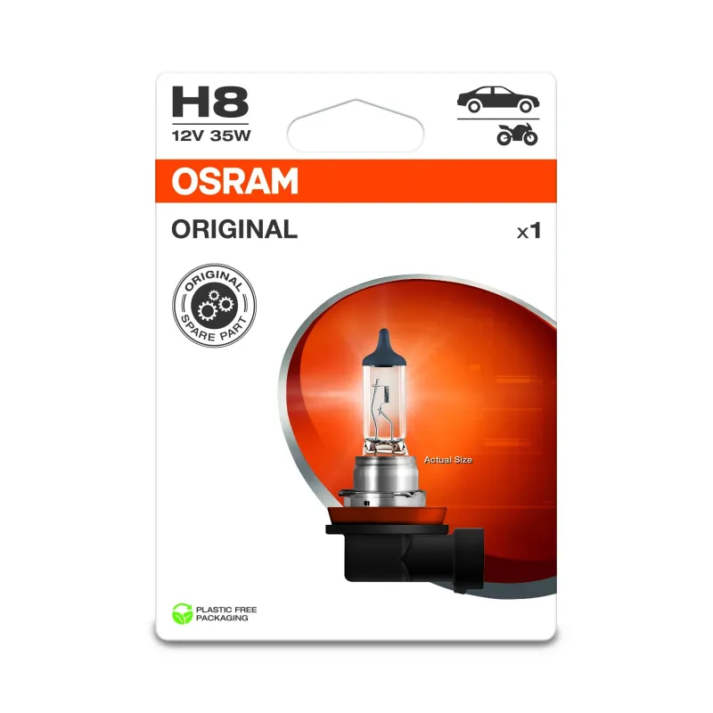 Auto spuldze Osram 64212-1BL, halogēnā spuldze, caurspīdīga, 12 V