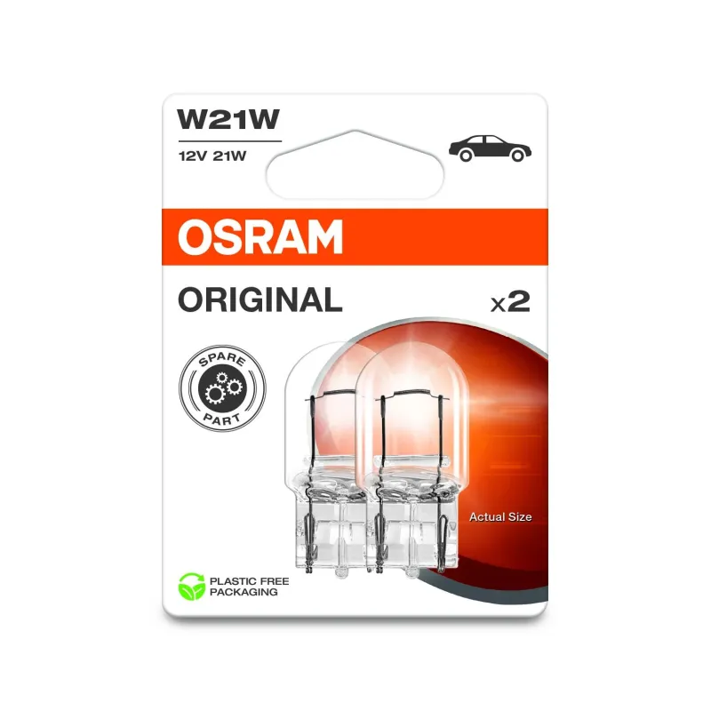 Auto spuldze Osram 7505-2BL, kvēldiegu spuldze, caurspīdīga, 12 V
