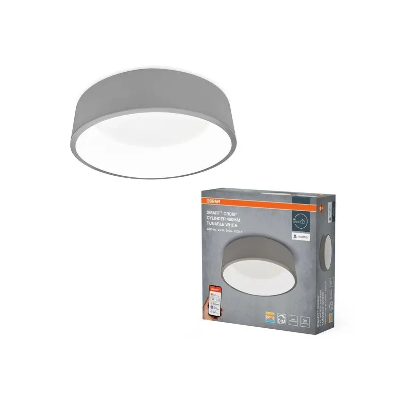 Lampa viedā wifi mat 450 24w tw pelēka